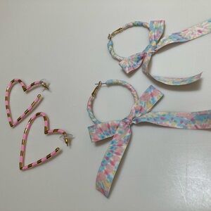 Two Pairs of Hoop Earrings